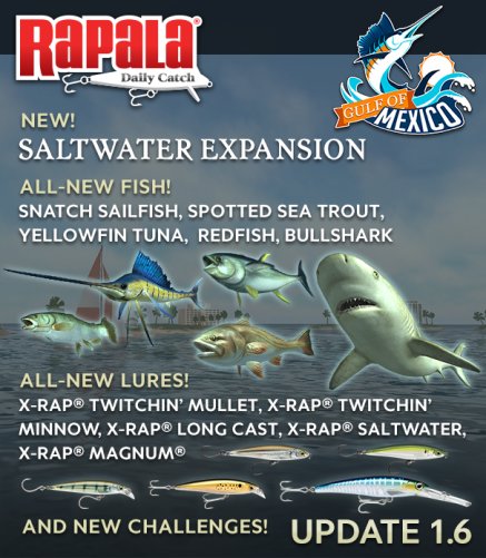 Rapala® Fishing – Daily Catch Update 1.6 is Now Available! :: Concrete  Software